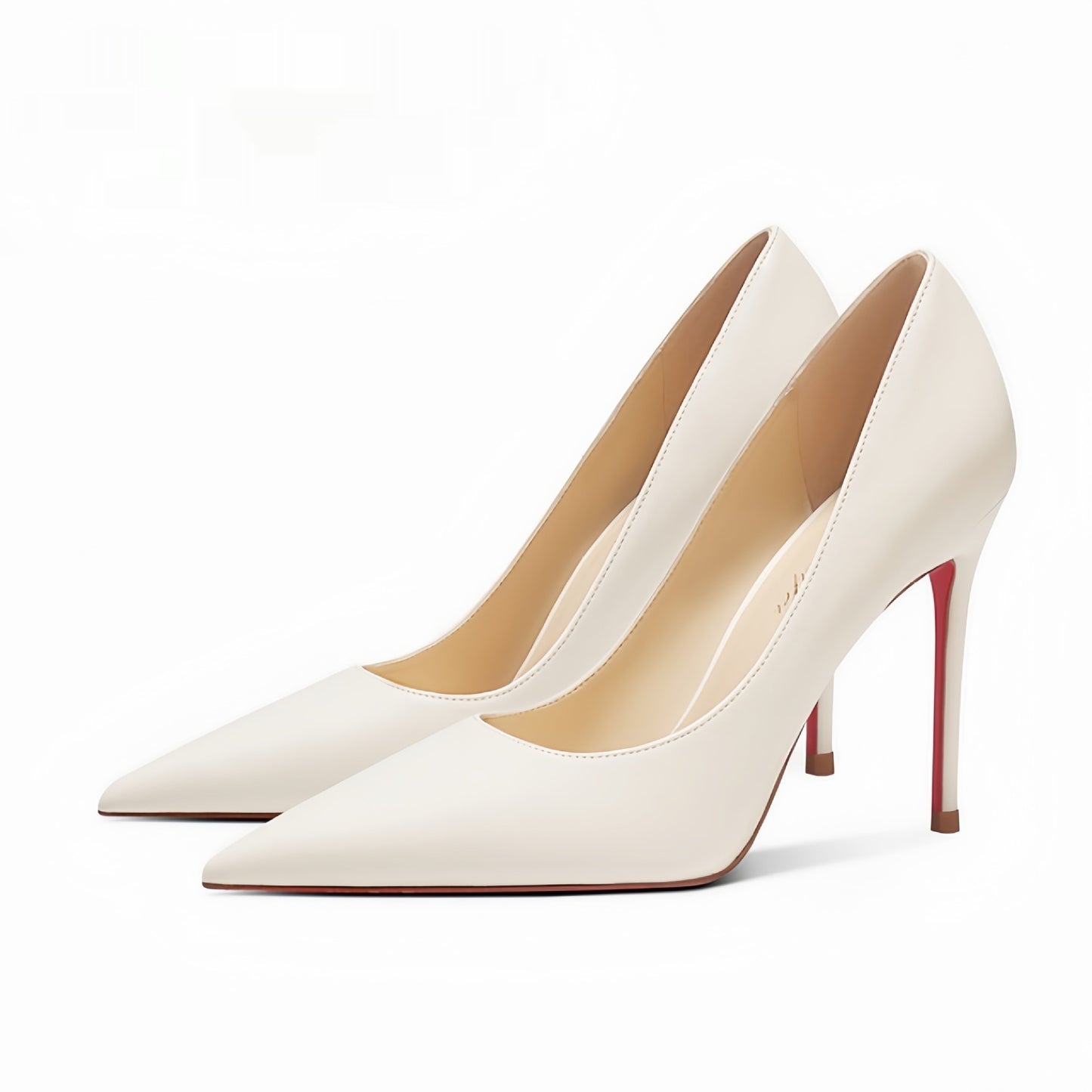 Pointed-toe Sheepskin Spring Women's Pumps