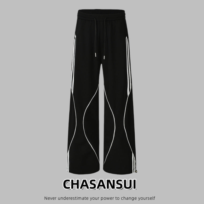 Autumn And Winter Leisure Sweatpants Loose Wide Leg Straight