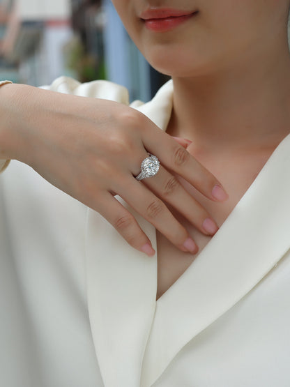 Dance With Youth 5-Carat Moissanite Ring – S925 Silver