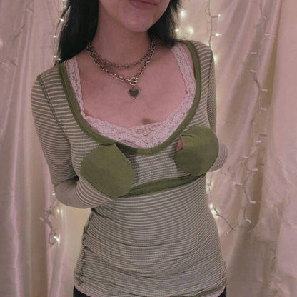 Printed Long-sleeved Top Women's T-shirt