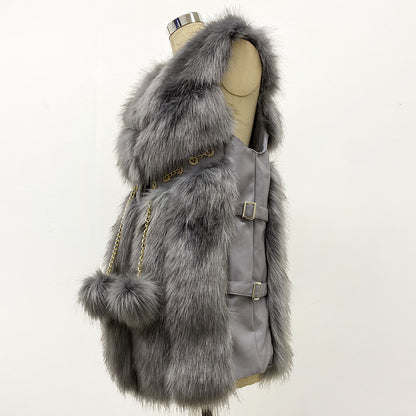 Women's Autumn And Winter Warm Fur Vest