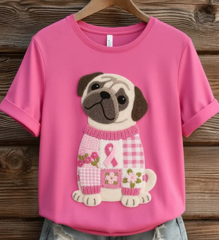 Loose Casual Animal Women's Tops Digital Printed T-shirt