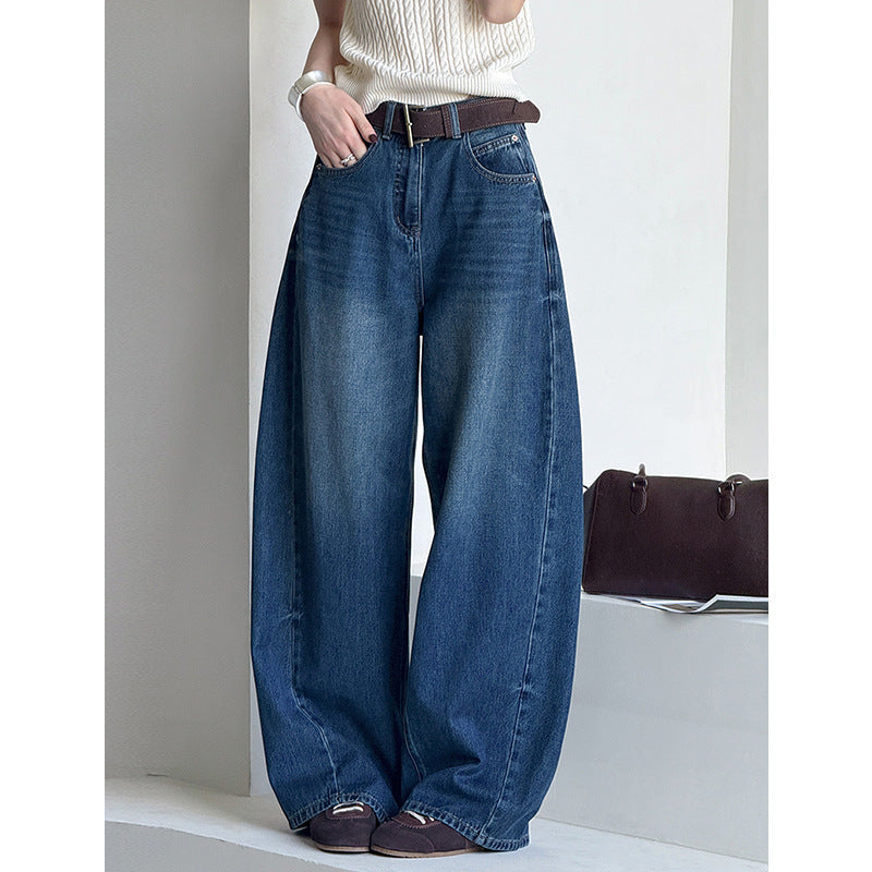 Women's Loose Casual High Waisted Wide Leg Jeans