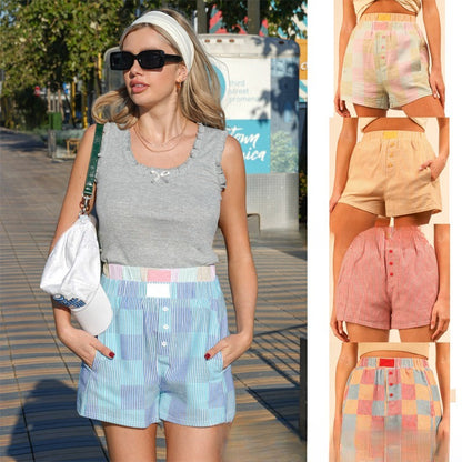 Fashion Casual New Style Plaid Shorts