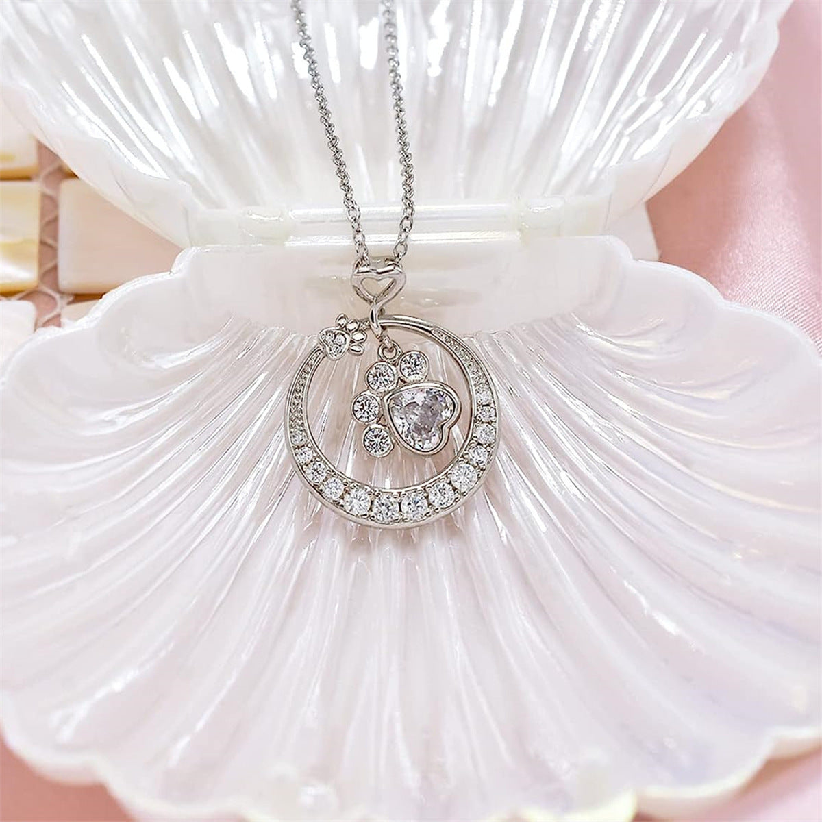 Disc Diamond Star Moon Smart Necklace