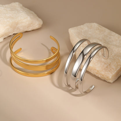 Stainless Steel Simple Open Bracelet