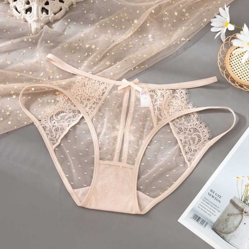 Lace Underwear Quick-drying Light Transparent Ultra-thin Pure Antibacterial Cotton Crotch Briefs
