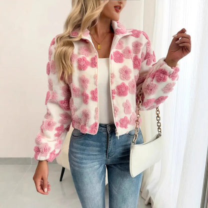 3d Little Flower European And American Coat