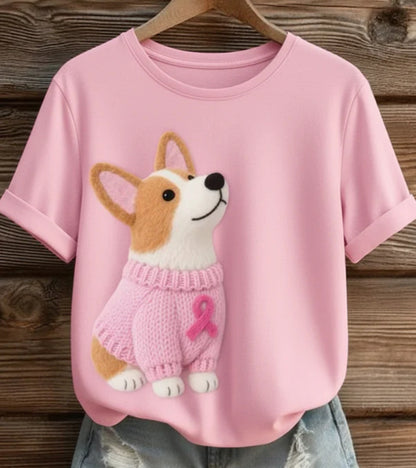 Loose Casual Animal Women's Tops Digital Printed T-shirt