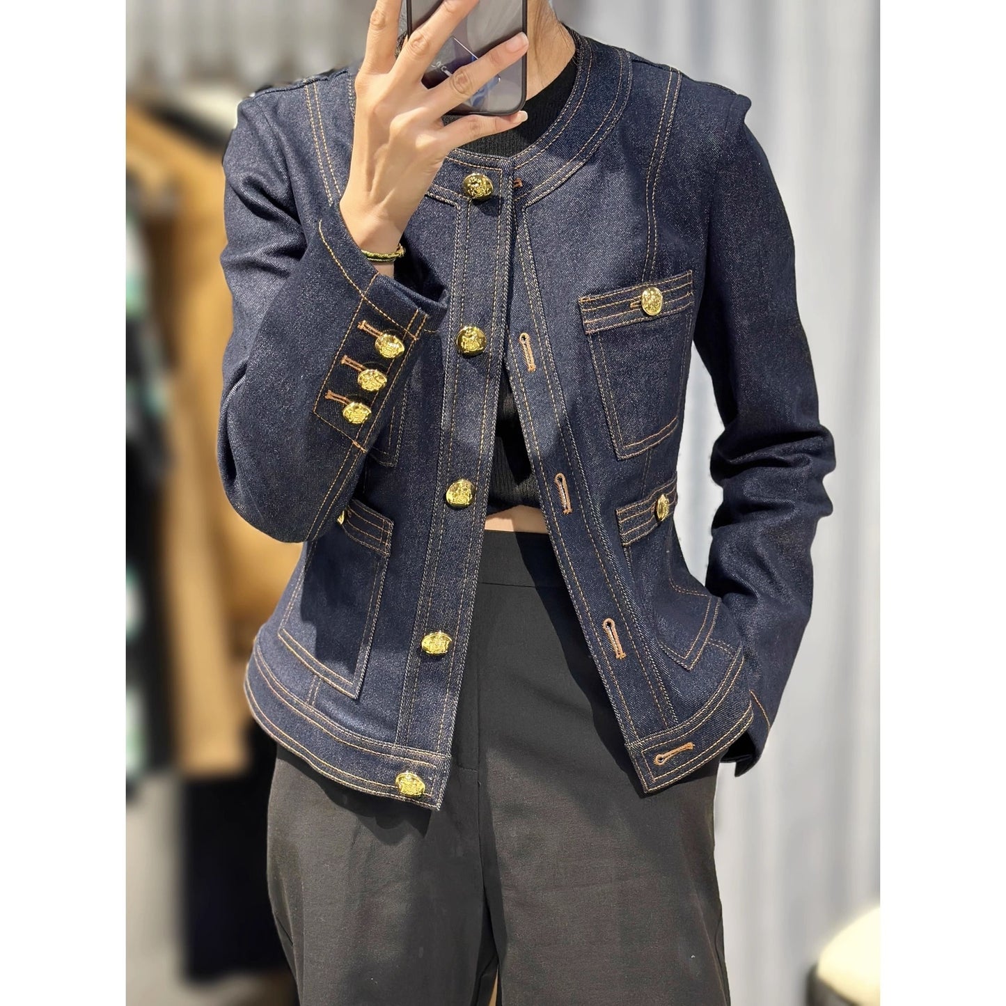 Early Autumn New Denim Short Coat