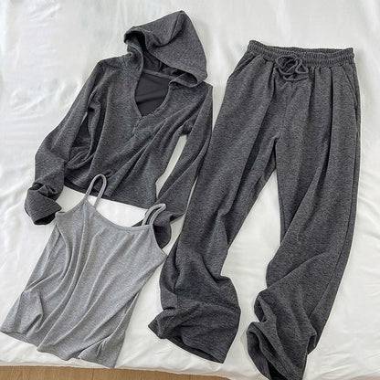 Korean Style Simple And Stylish Casual Sports Suit