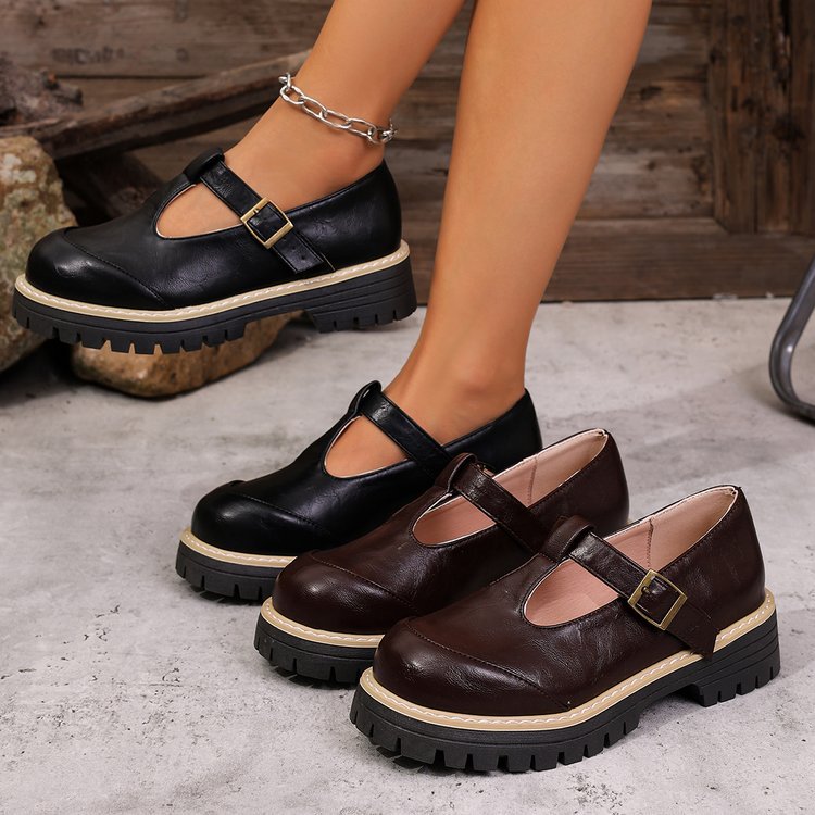 Plus-size Casual Womens Shoes Spring New Arrival Casual Strap Sandals With Thick Soles