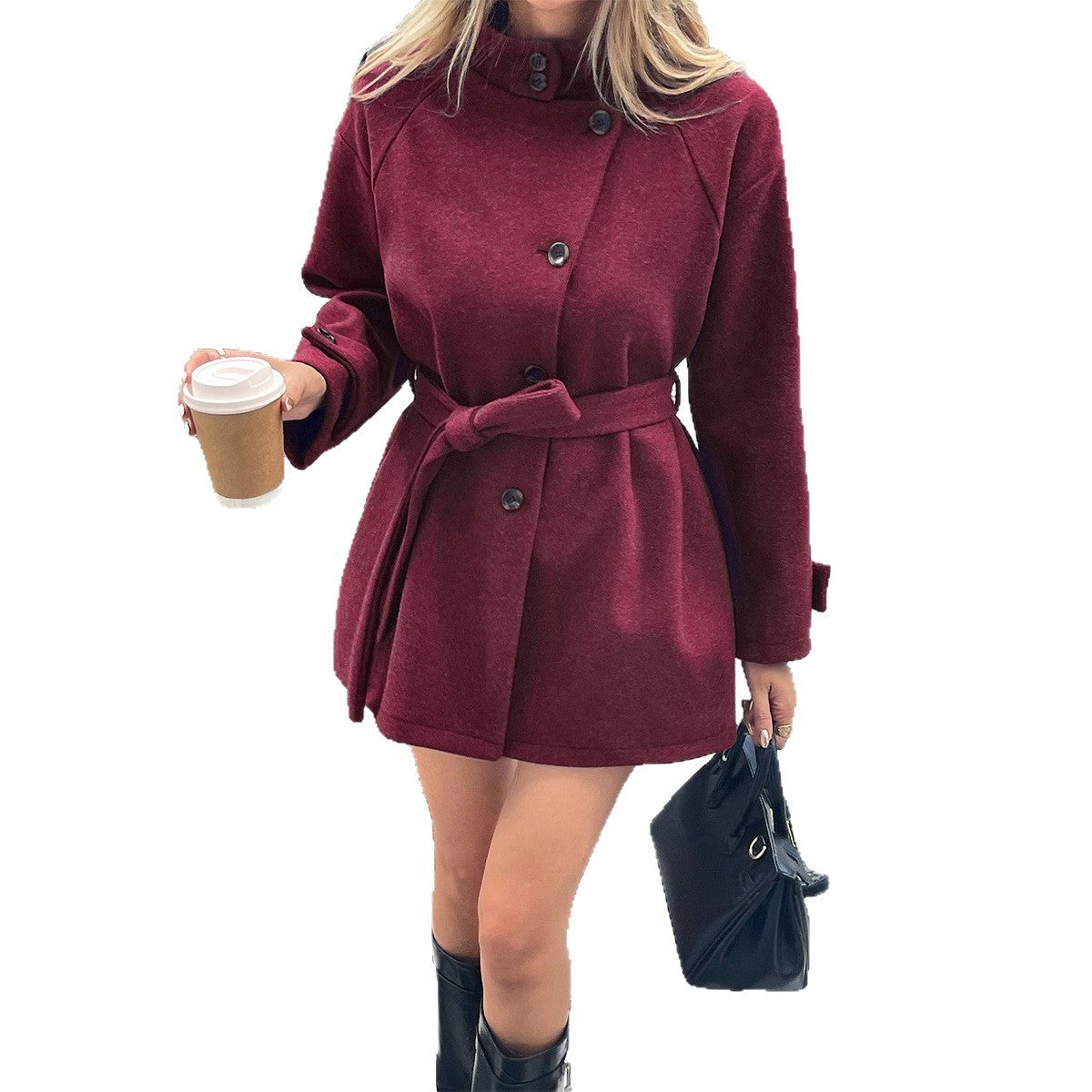 Women's Long Sleeve Sweater Overcoat Coat
