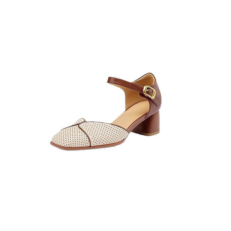 Closed-toe Sandals For Women Mid-heel Perfect With Summer Dresses