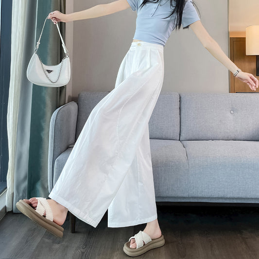 Loose Drooping High-grade Narrow Women's Wide-leg Pants