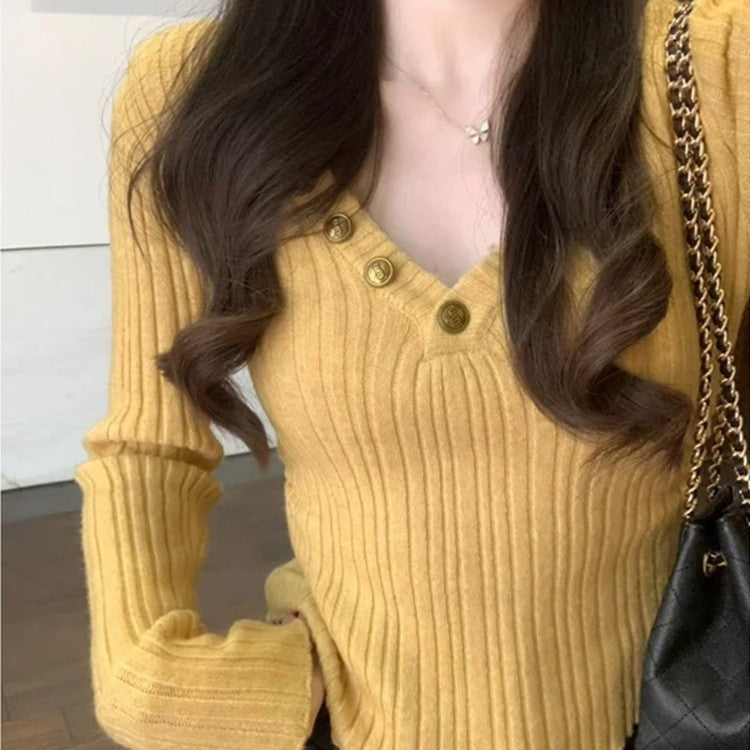 High-grade Slim Fit Inner Wear Bottoming Shirt Top