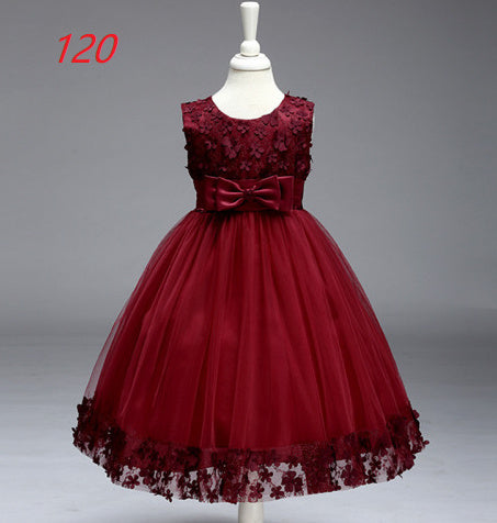 Summer Skirt Kids Girls Princess Tutu Flower Children Wedding Dress Wholesale Show Skirt