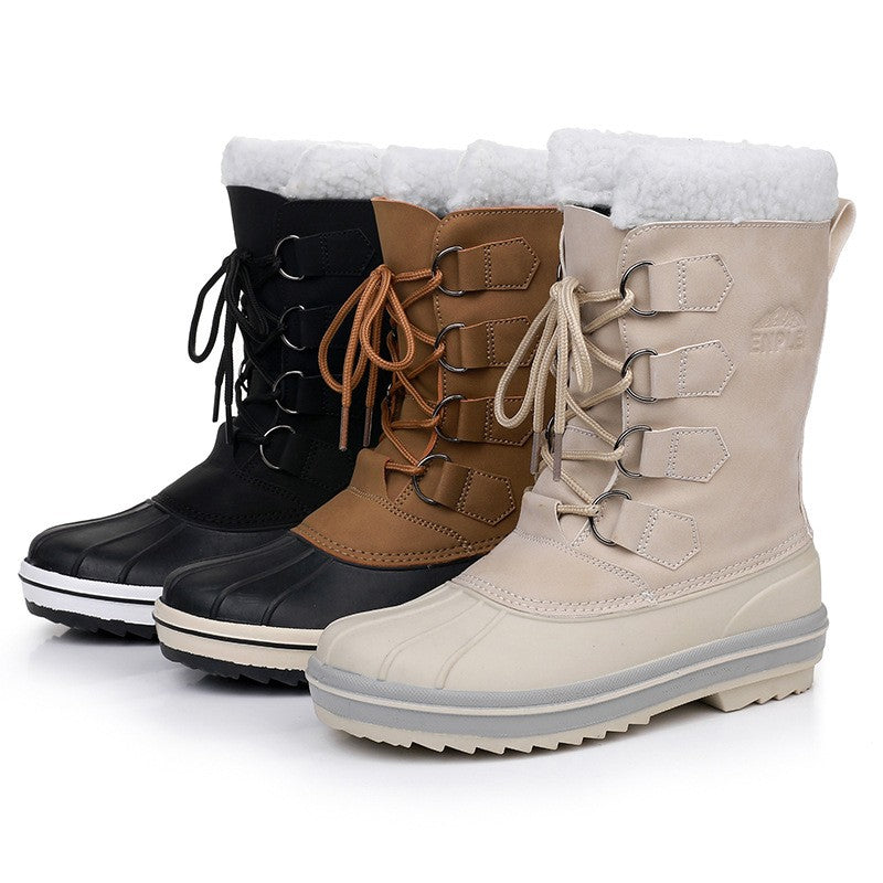 Women's Adult Waterproof Snow Boots For Outdoor Warmth
