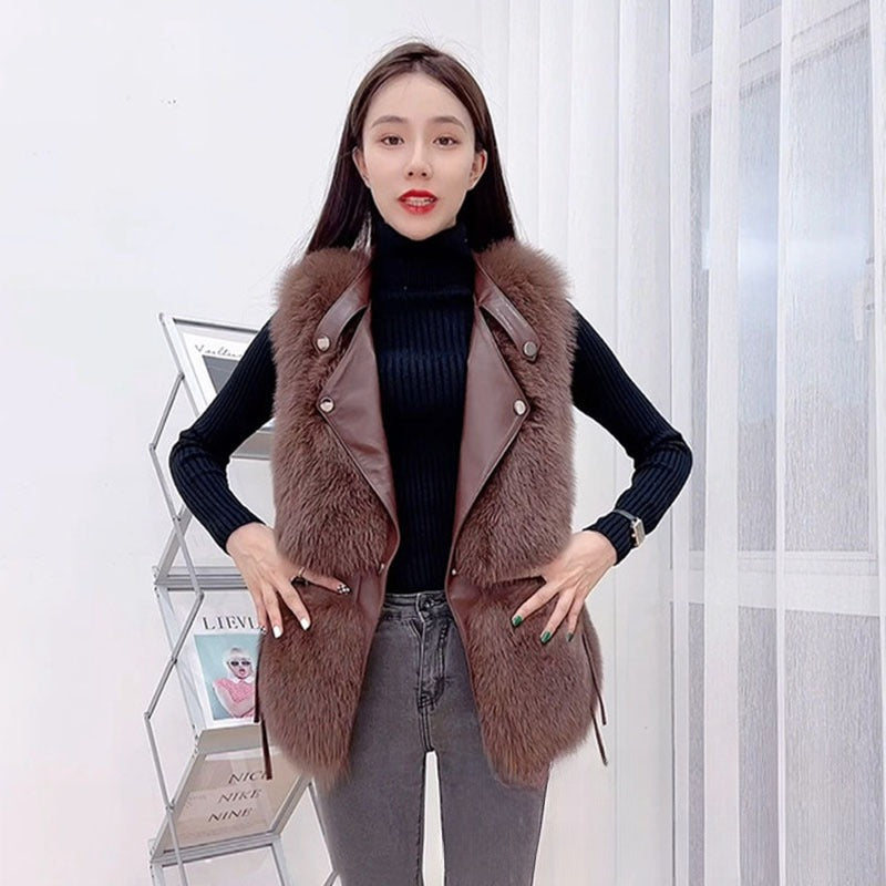 Women's Korean-style Fashion Casual Fur Vest