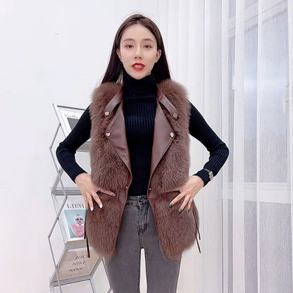 Women's Korean-style Fashion Casual Fur Vest