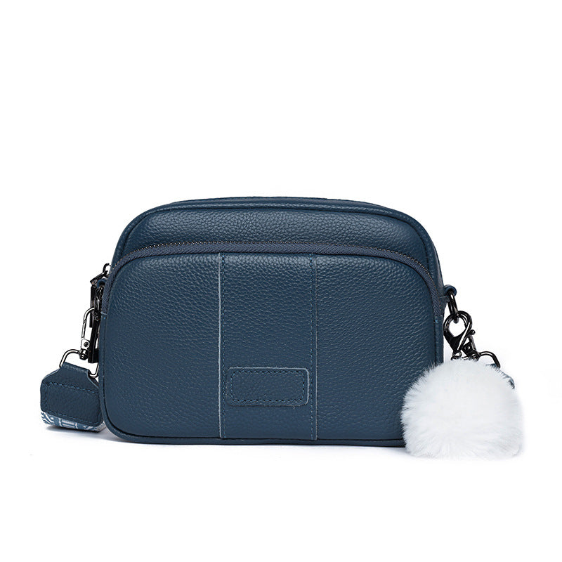 Genuine Leather Womens New Trendy Fashionable Versatile Single-shoulder Bag