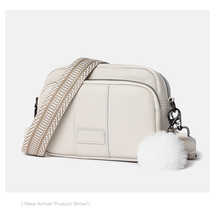 Genuine Leather Womens New Trendy Fashionable Versatile Single-shoulder Bag