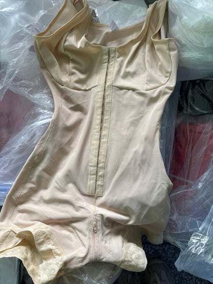 Corset One-piece Enhanced Zipper Bottom Crotch Large Size