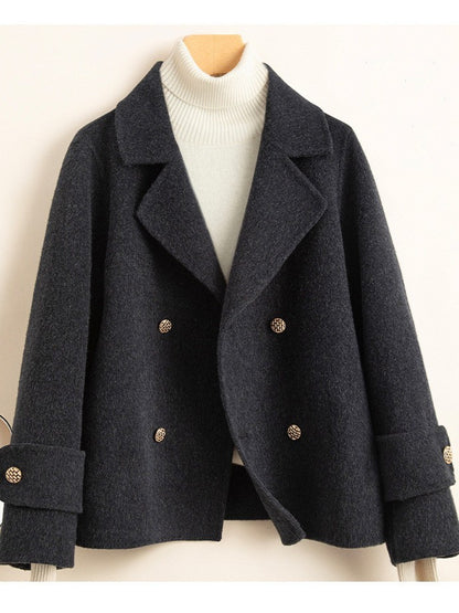 Women's Small Temperament Suit Woolen Coat