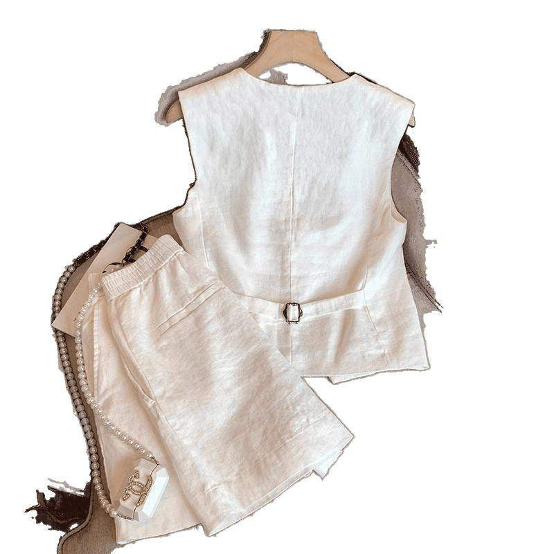 Fashionable High-end Old Money Style Sleeveless Vest Western Style