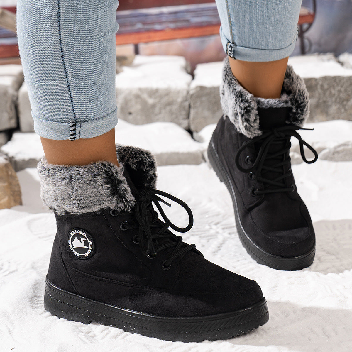 Cold-weather Insulated Tall Boots