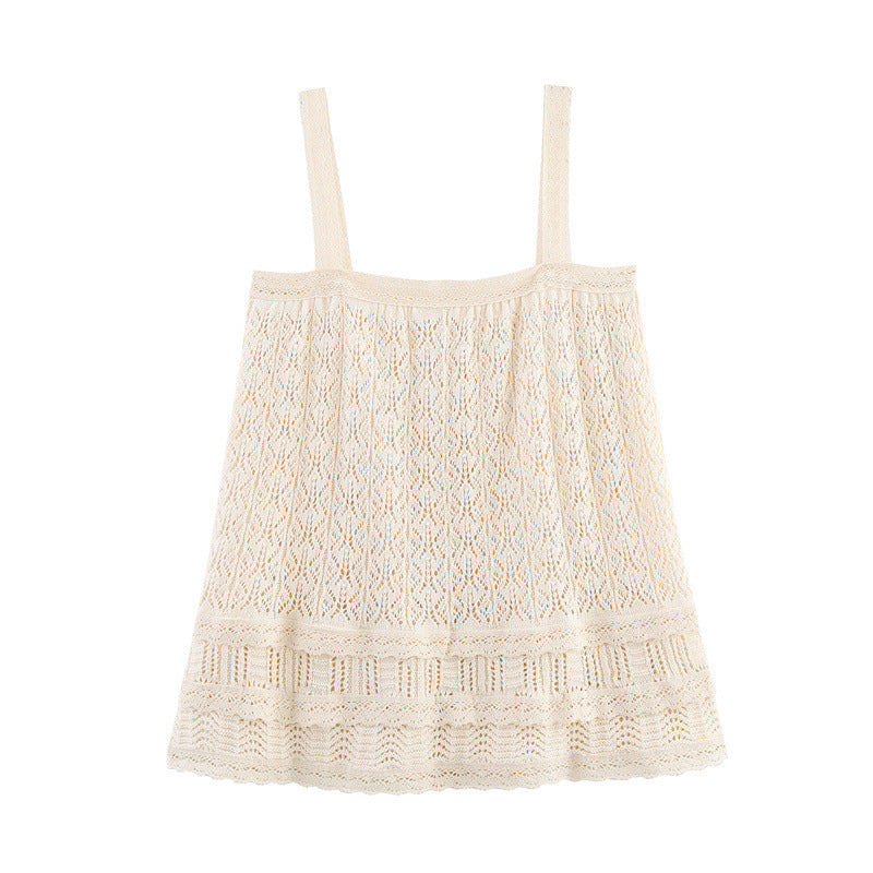 Women's Mesh Jacquard Knitted Top