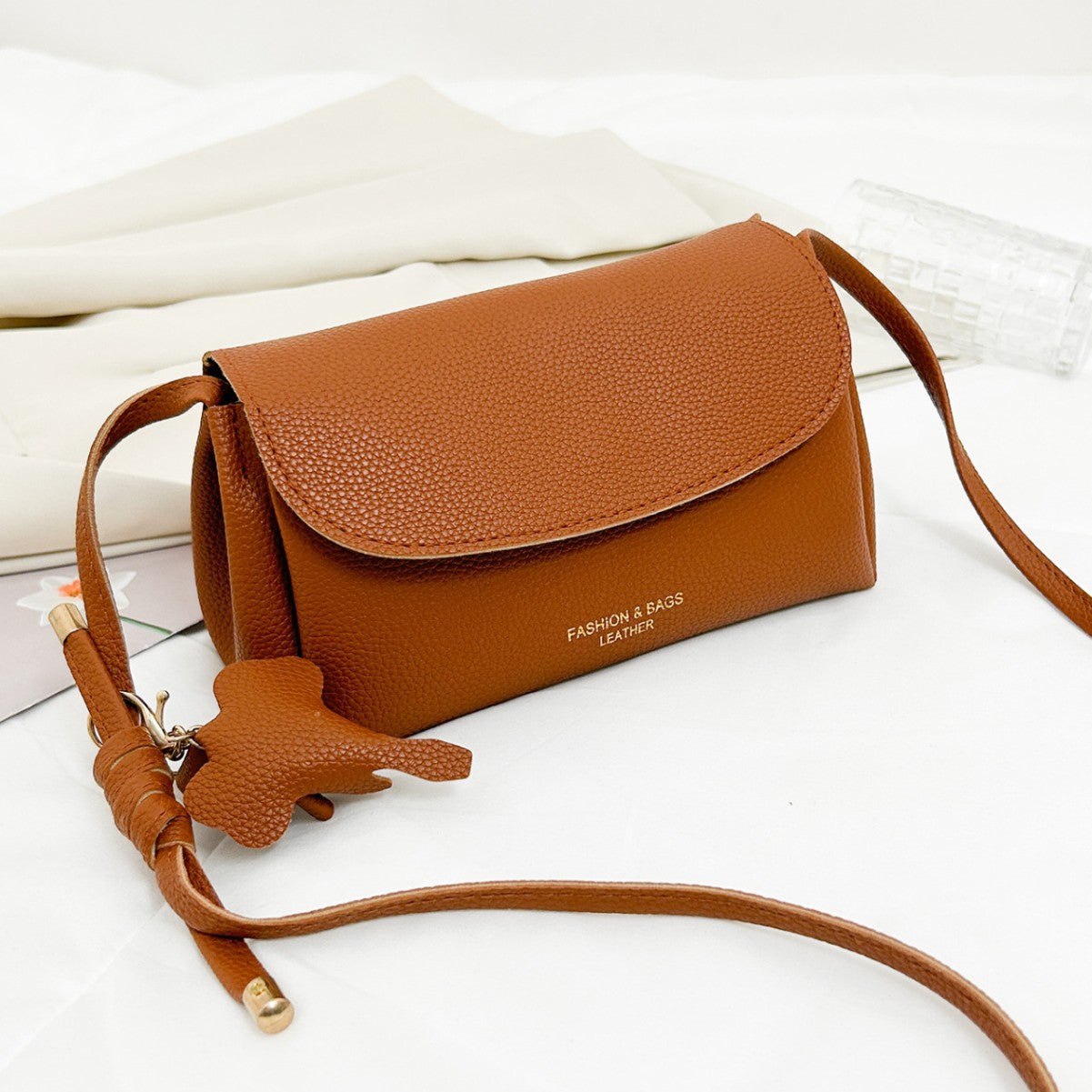 Soft-shoulder Versatile Fashionable Solid-color Casual Single-shoulder Bag