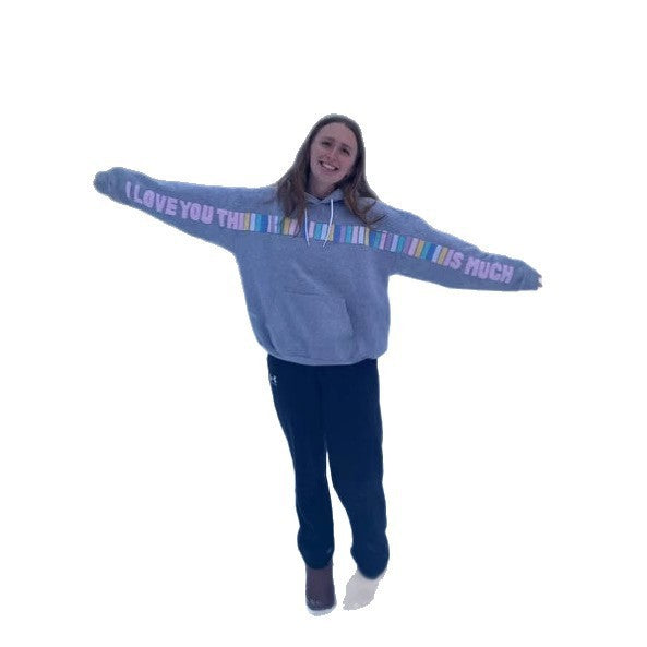 Rainbow Bar Printed Hoodie Retro Long-sleeved Sweater