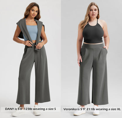 High Elastic Waist With Pocket Comfortable Casual Pants For Women