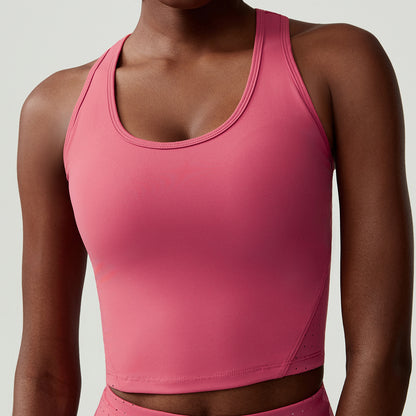 Tennis Suit Vest Women's Plus Size Fitness Running Exercise With Chest Pad