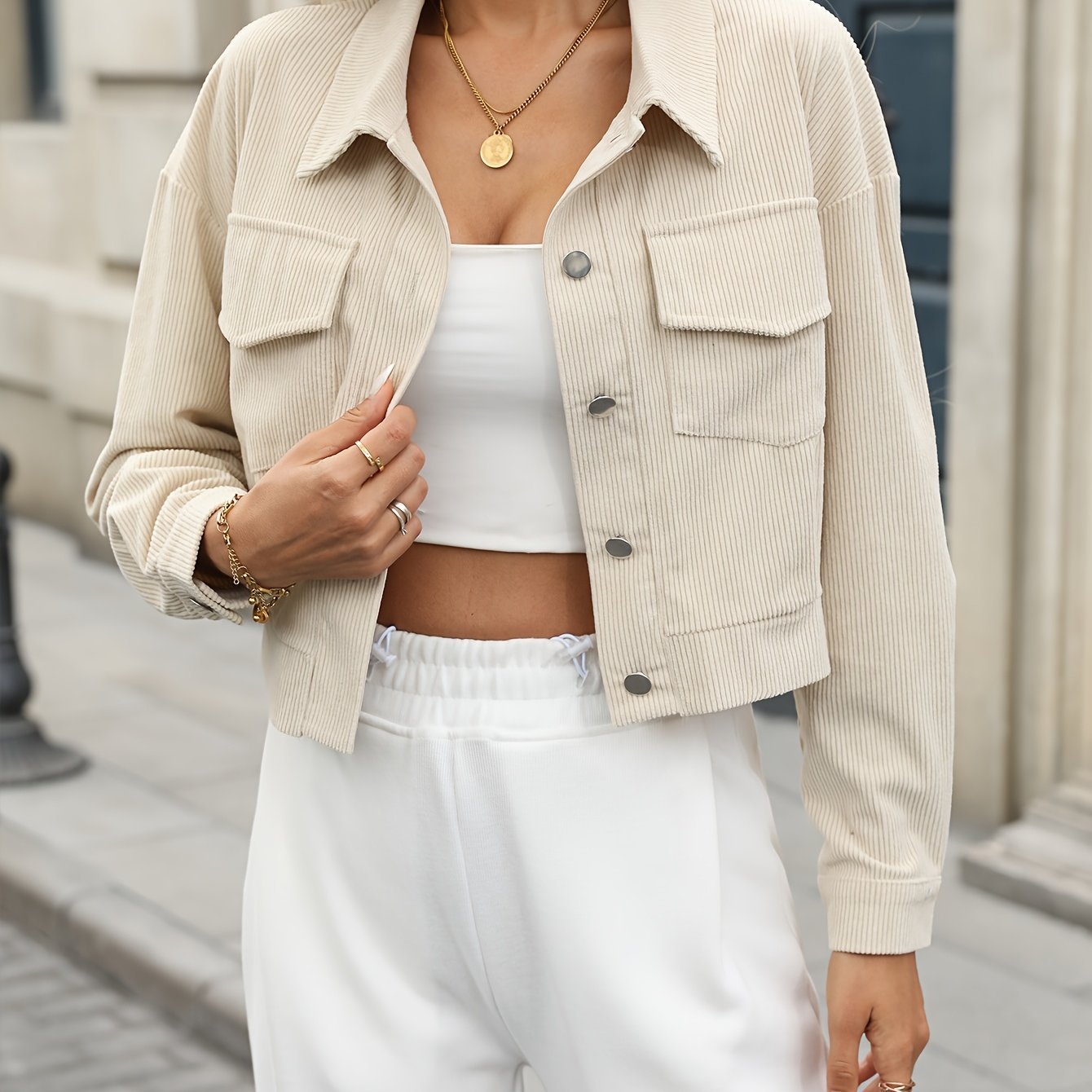 Fitted Slimming Short Jacket For A Tailored