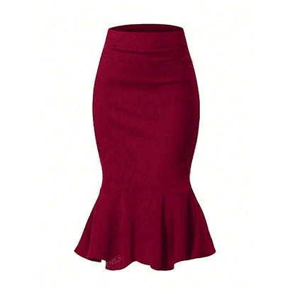 Women's Temperament Fishtail Elastic Skirt