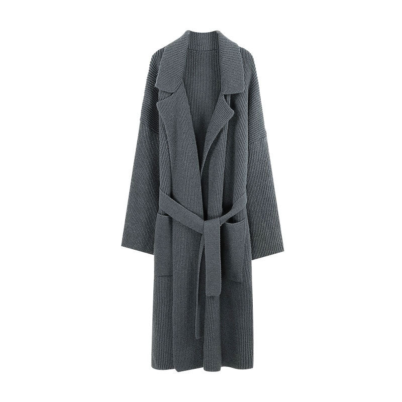 Gentle Soft Glutinous Loose Knitted Cardigan Overcoat