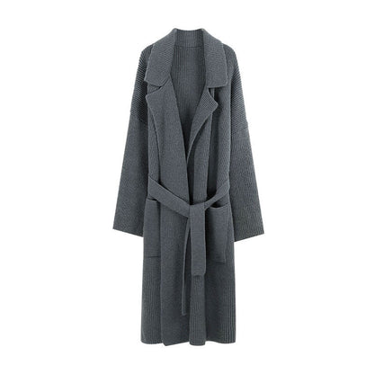 Gentle Soft Glutinous Loose Knitted Cardigan Overcoat