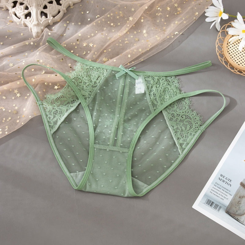 Lace Underwear Quick-drying Light Transparent Ultra-thin Pure Antibacterial Cotton Crotch Briefs