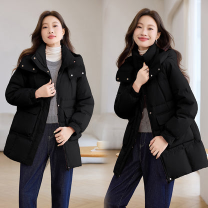 Loose Casual Cold Protective Clothing Temperament Cotton-padded Jacket