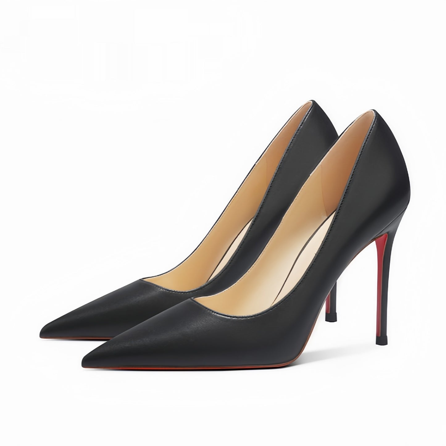 Pointed-toe Sheepskin Spring Women's Pumps