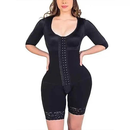 Half Sleeve One-piece Corset Reinforced Hip-lift And Belly Shaping Corset