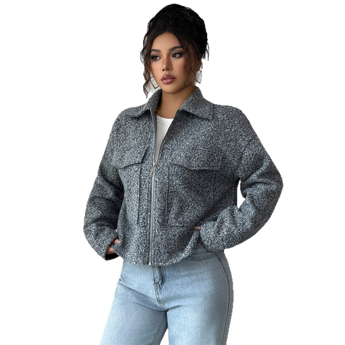 Elegant Long-sleeved Jacket For Women