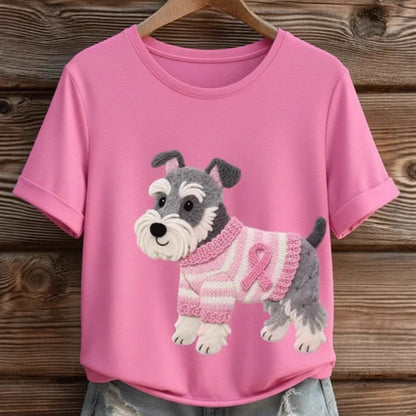 Loose Casual Animal Women's Tops Digital Printed T-shirt