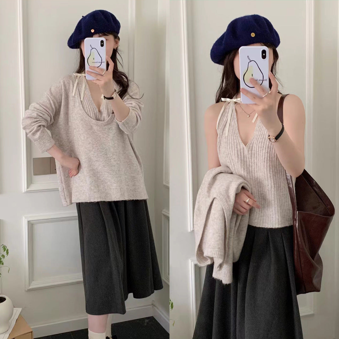 New Fashion Short Pullover Long Sleeve Women