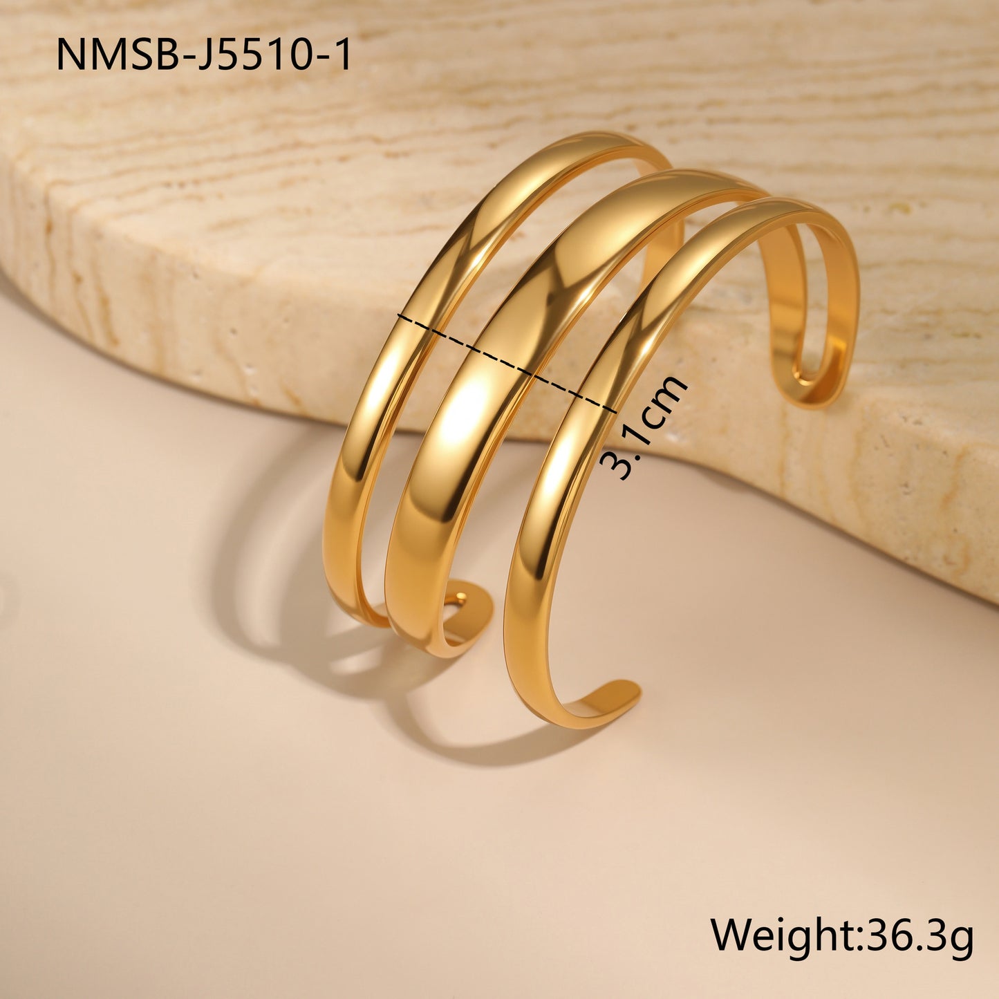 Stainless Steel Simple Open Bracelet