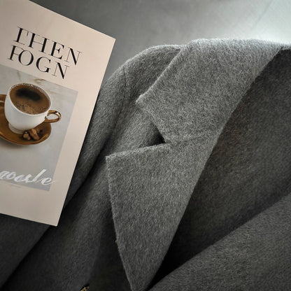 Women's Small Temperament Suit Woolen Coat