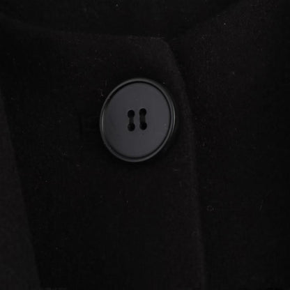 Elegant Blended Textile Scarf Overcoat Coat