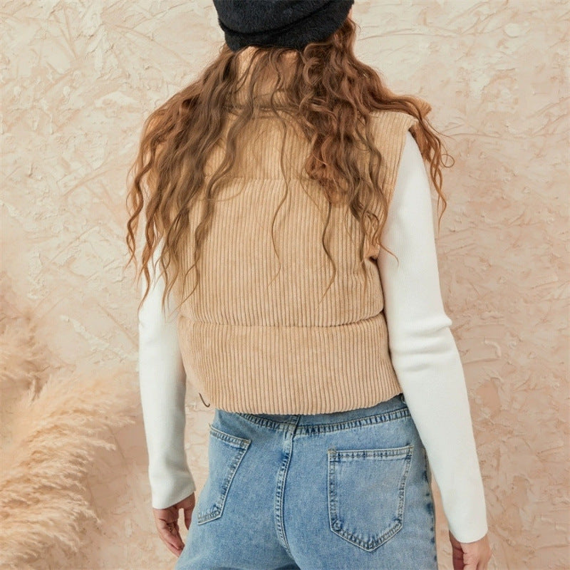 Vest Sleeveless Cotton Coat Jacket Women